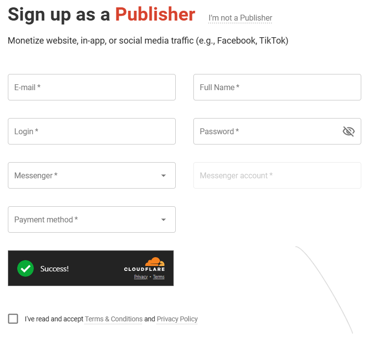 Adsterra login