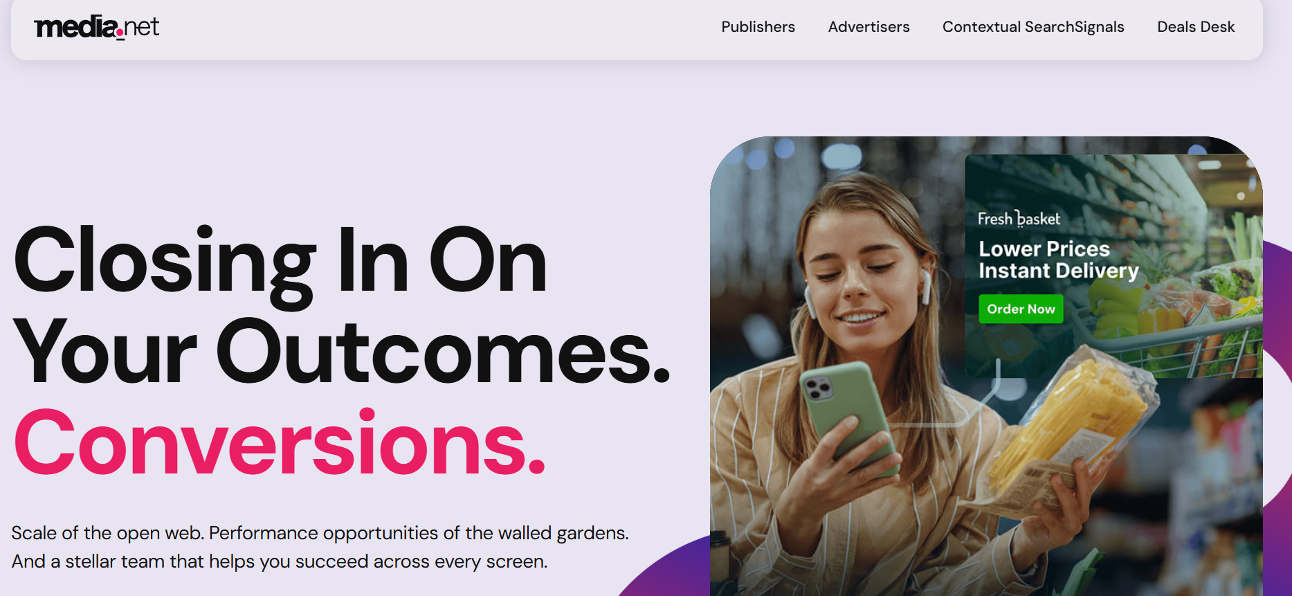 Media.net interface