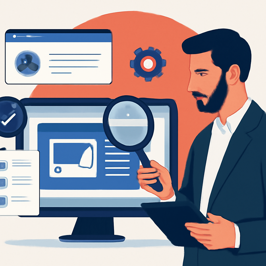 A professional, modern editorial illustration related to: Essential Factors to Evaluate When Selecting a Push Ad Network. No text or logos in the image.